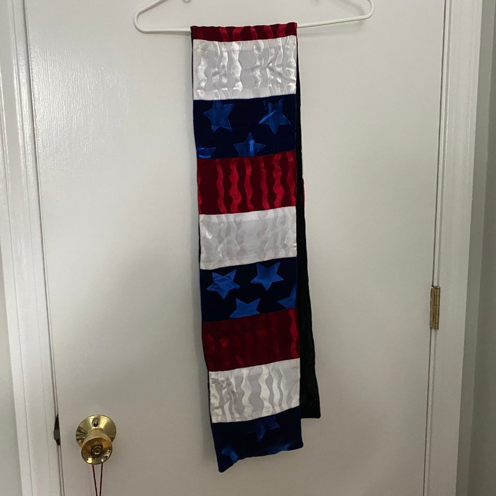 Vintage Unisex Men Women Americana Independence Day Festival Velvet Scar…